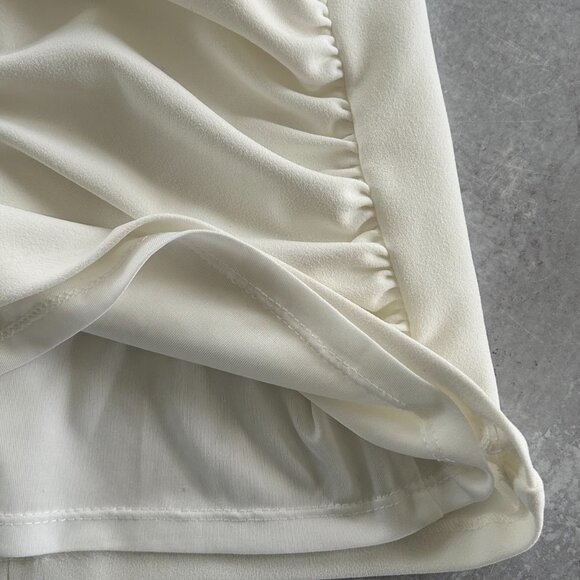 ZARA Draped Corset Style Mini Dress in White, XS NWT - Picture 12 of 13